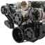 Chevy LS S-Drive Serp Kit with Billet Res - Black Anodized