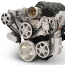 Chevy LS S-Drive Serp Kit with Billet Res - Clear Anodized