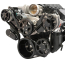Chevy LS S-Drive Serp Kit with Billet Res - Gloss Black