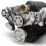 Chevy LS S-Drive Serpentine Kit w/o P/S - Clear Anodized