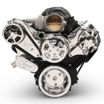Chevy LS S-Drive Serpentine Kit w/o P/S - Clear Coat