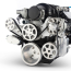 Chevy LS S-Drive Serp Kit w/o A/C with Billet Res - Machined