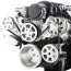 Chevy LS S-Drive Serp Kit w/o A/C for Remote Res - Machined