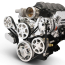 Chevy LS S-Drive Serp Kit w/o A/C for Remote Res - Polished