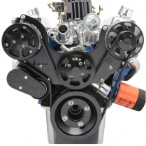 SB Ford S-Drive Serp Kit no Power Steering - Gloss Black