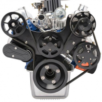SB Ford S-Drive Serp Kit wo A/C for Remote Res - Gloss Black