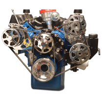 Ford 351C S-Drive Serp Kit w/Plastic Reservoir - Clear Coat