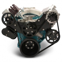 BB Mopar S-Drive Serp Kit wo A/C for Remote Res - Gloss Blk