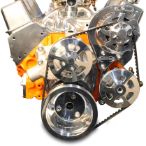 CSB Remote Res P/S Pump V-Drive Pulley Kit wo AC - Clr Coat
