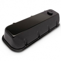 BB Chevy Smooth Angled Cut Valve Covers - Gloss Black