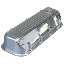 BB Chevy Ball Milled Angled Cut Valve Covers - Clear Coated