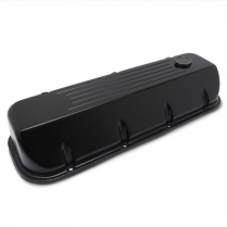 BB Chevy Ball Milled Angled Cut Valve Covers - Matte Black