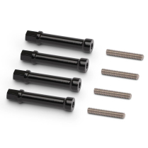 Valve Cover Hold Downs 4 Piece w/1/4-20 Thread - Black Anod