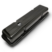 SB Chevy Short Milled Aluminum Valve Covers - Gloss Black