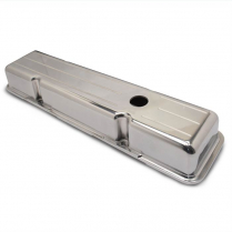 SB Chevy Short Milled Aluminum Valve Covers - Polished