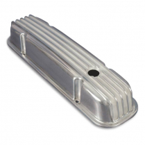 SB Chevy Tall Finned Aluminum Valve Covers - Polished