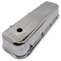 BB Chevy Tall Diamond Aluminum Valve Covers - Highlighted