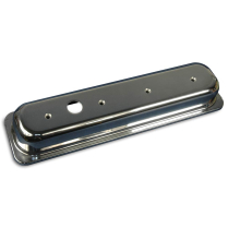 SB Chevy Center Bolt Short Alum Valve Covers - Polished
