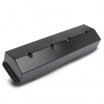 SB Chev Center Bolt Fabricated Alum Valve Covers - Matte Blk