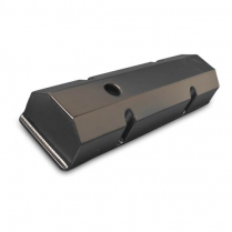 SB Chevy Fabricated Aluminum Valve Covers - Matte Black