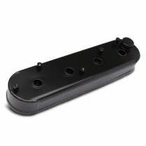 Chevy LS Fabricated Alum w/Coil Mts Valve Covers - Matte Blk