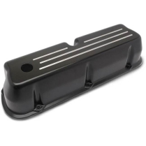 SB Ford Tall Ball Milled Aluminum Valve Covers - Matte Black