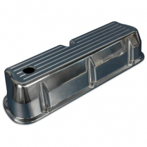 SB Ford Tall Ball Milled Aluminum Valve Covers - Polished