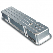SB Chevy Billet Ball Milled Aluminum Valve Covers - Polished