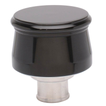 Breather Push-In Aluminum Smooth - Black Anodized