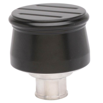 Breather Push-In Aluminum Ball Milled - Matte Black