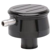Breather PCV Push-In Aluminum Ball Milled - Black Anodized