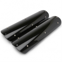 Chevy LS Billet Smooth Coil Covers - Black Anodized