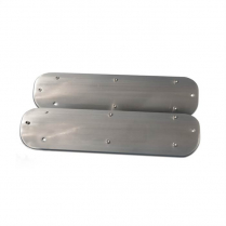 Chevy LS Billet Smooth Coil Covers - Clear Anodized