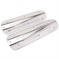 Chevy LS Billet Ball Milled Coil Covers - Clear Coated