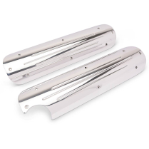 Chevy LS Ball Milled with Cut Out Coil Covers - Polished