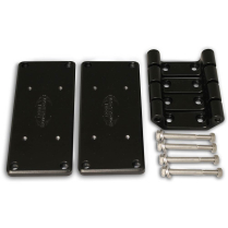 Chevy LS Coil Relocation Mount Kit w/Brackets - Black Anod