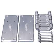 Chevy LS Coil Relocation Mount Kit w/Brackets - Clear Anod