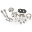 Aluminum Thru-Bolt Hood Torsion Pin Kit - Machined Finish