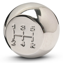 Universal 5-Speed Billet Shift Knob - Clear Coated