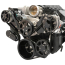 Chevy LS S-Drive 8-Rib Serp Kit w/Plastic Res - Black Anod