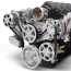 Chevy LS S-Drive 8-Rib Serp Kit for Remote Res - Clear Anod