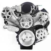 Chevy LS S-Drive 8-Rib Serp Kit for Remote Res - Machined