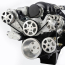 Chevy LS S-Drive 8-Rib Serp Kit for Remote Res - Machined