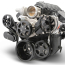 Chevy LS S-Drive 8-Rib Serp Kit wo AC w/Plastic Res Blk Anod