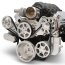 Chevy LS S-Drive 8-Rib Serp Kit wo AC w/Billet Res- Clr Anod