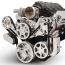 Chevy LS S-Drive 8-Rib Serp Kit wo AC w/Billet Res- Clr Coat