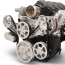 Chevy LS S-Drive 8-Rib Serp Kit wo AC w/Plastic Res Clr Anod