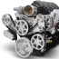 Chevy LS S-Drive 8-Rib Serp Kit wo AC Remote Res - Clr Anod