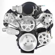 Chevy LS S-Drive 8-Rib Serp Kit wo A/C Remote Res - Machined