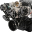 Chevy LS S-Drive Serp Kit no Power Steering - Gloss Black